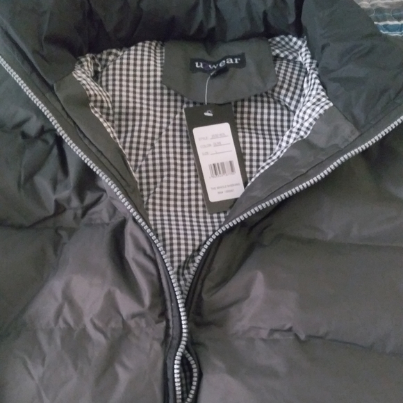 U2wear Puffer Coat Men Size Large - Olive - Picture 3 of 4